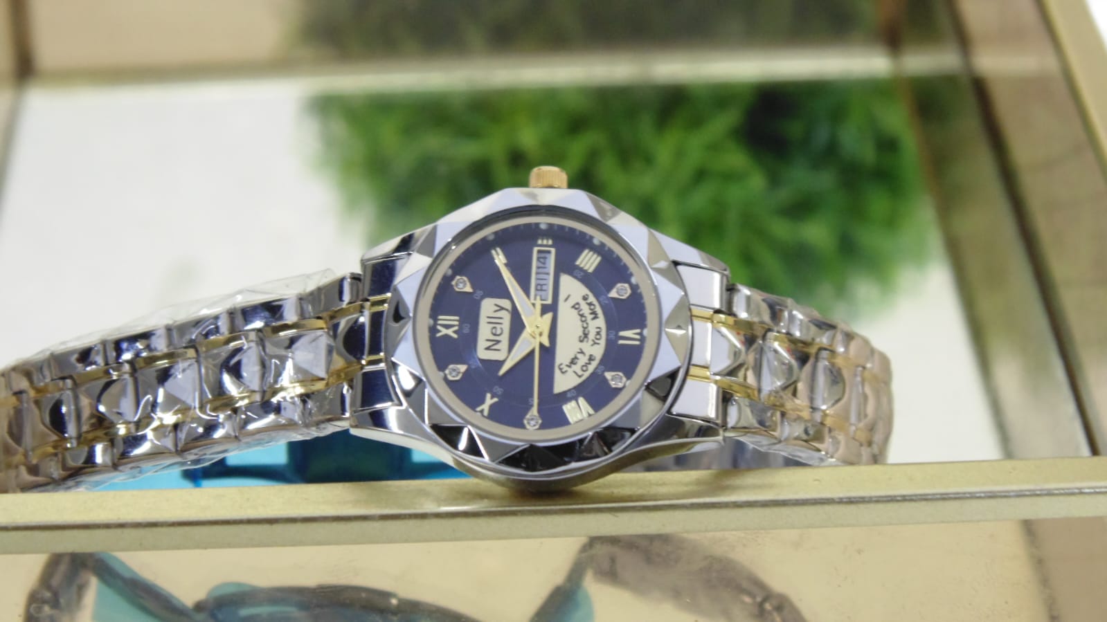 Poedagar Diamond Strap Blue Ladies view 2