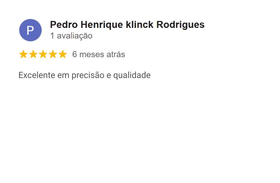Avalia&ccedil;&atilde;o da Criffer no Google