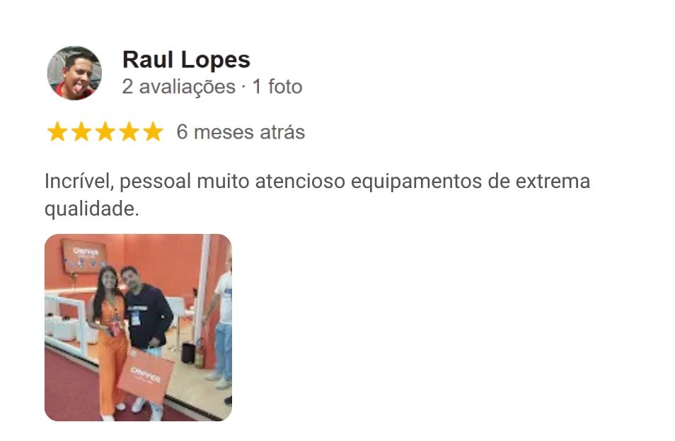 Avalia&ccedil;&atilde;o da Criffer no Google