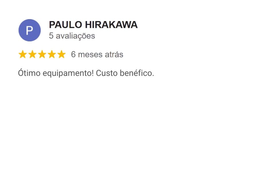 Avalia&ccedil;&atilde;o da Criffer no Google