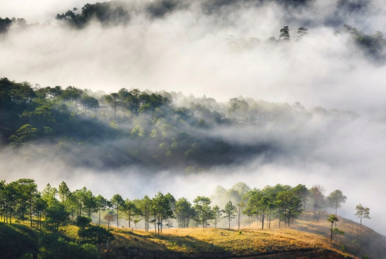 Nơi những triền đồi mờ sương gặp gỡ nhịp sống dịu dàng hơn
