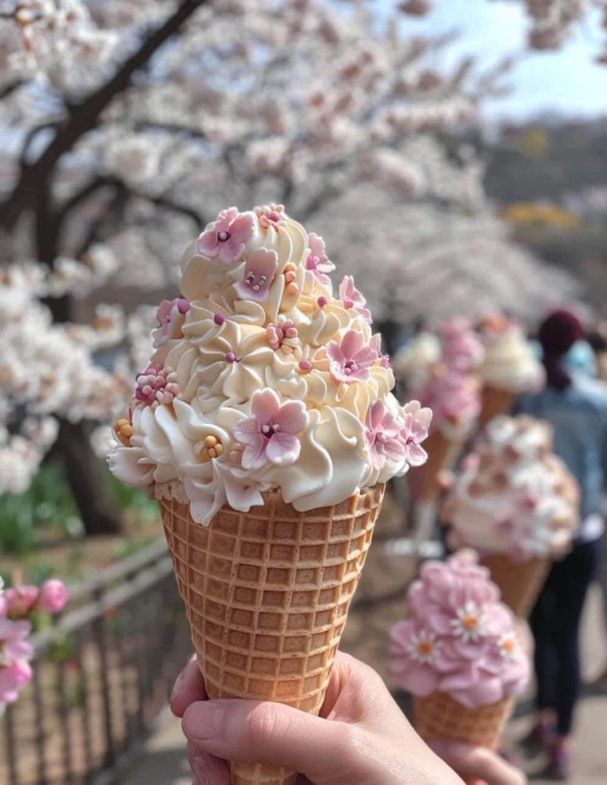 Kem Nhật vị truyền thống – Matcha, yuzu, sakura đầy tinh tế