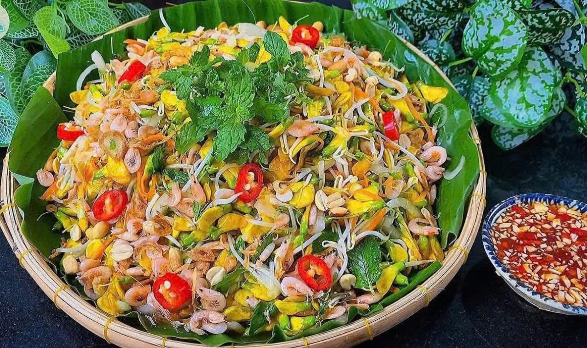 Gỏi sầu đâu dư vị đắng ngọt đặc trưng của đất An Giang