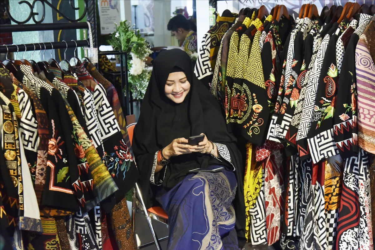 Garments made from Batik patterned fabric