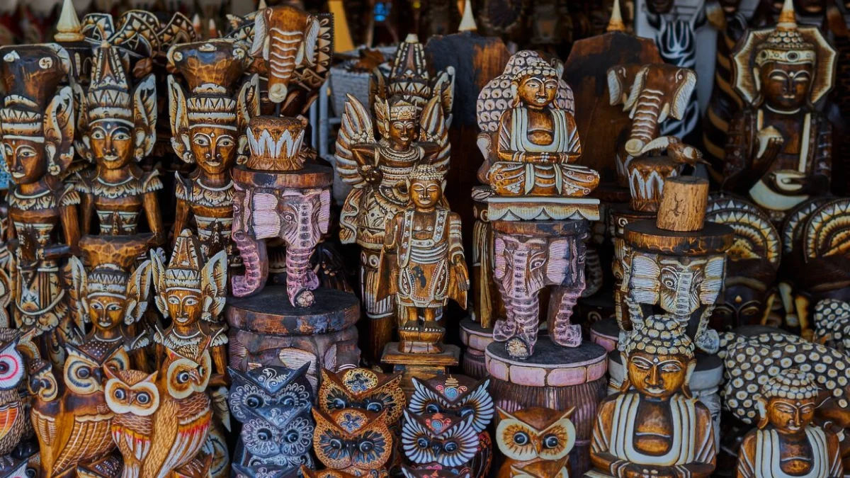 Handicrafts at Ubud Art Market