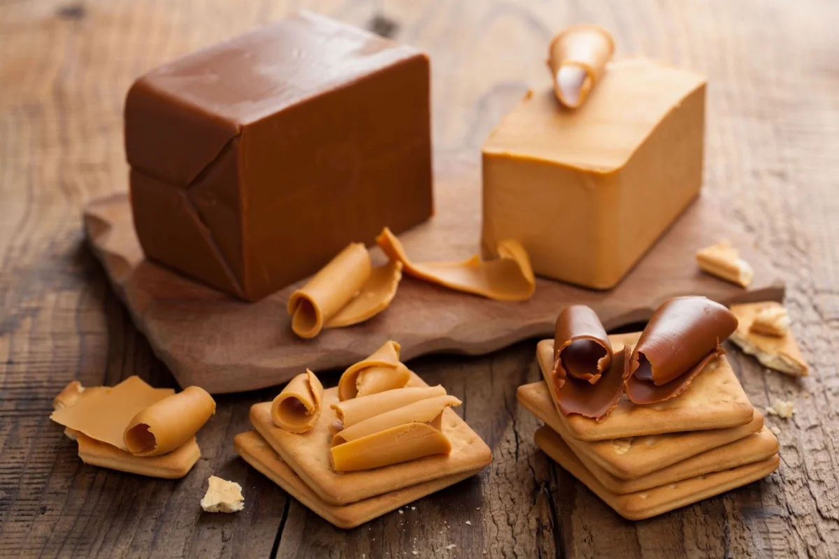Brunost brown cheese – a Norwegian specialty