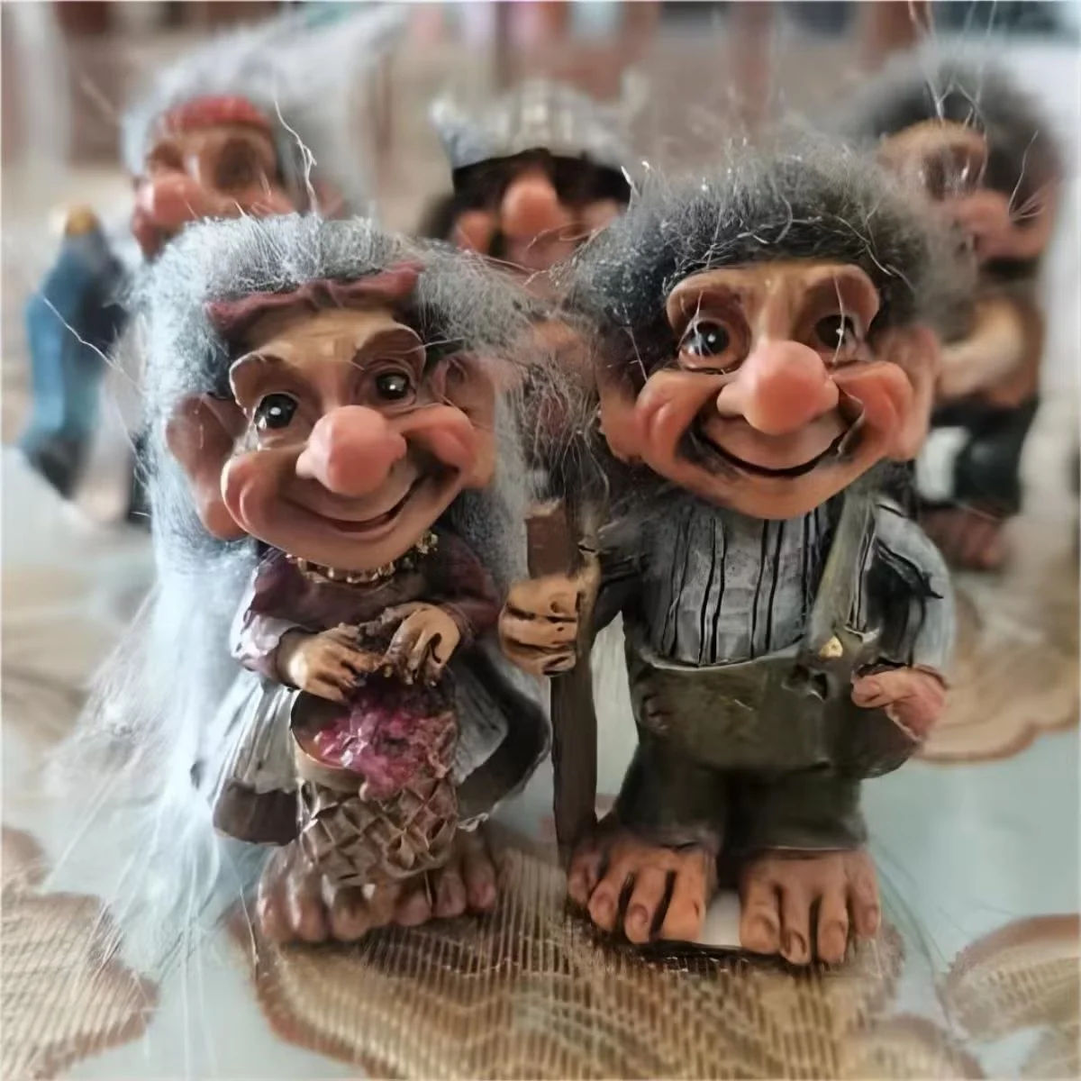 Traditional troll figurine from Nordic mythology