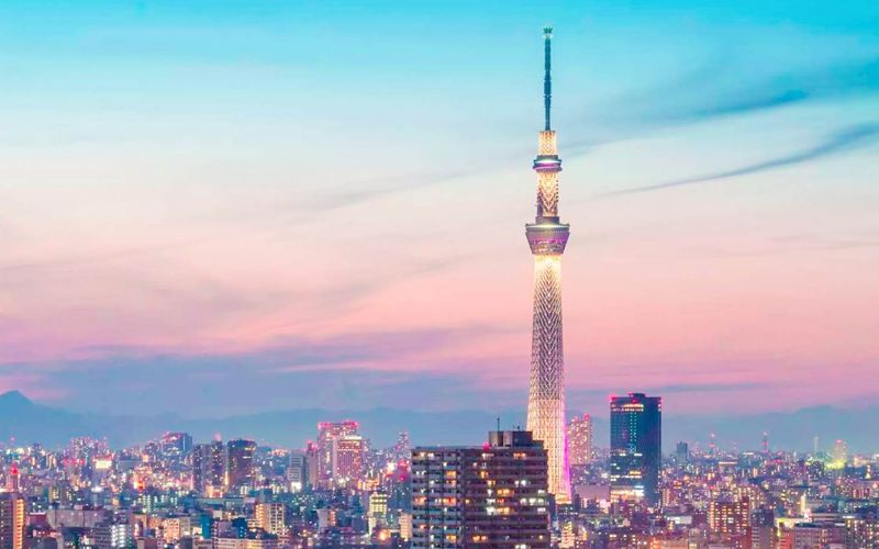 Tháp truyền hình Tokyo Skytree - biểu tượng vươn cao giữa lòng Tokyo