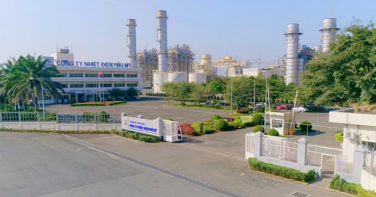 Panorama of Phu My Thermal Power Plant - one of the major energy centers in the South.