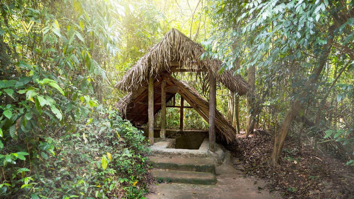 Cu Chi Tunnels is an underground defense system in An Nhon Tay commune.