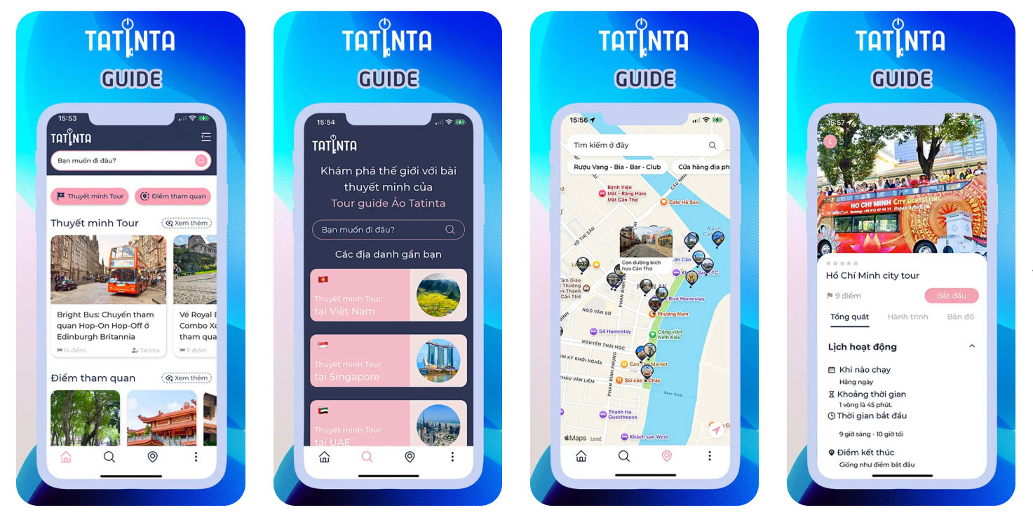 Tatinta Guide là app Tour guide Ảo cung cấp audio tour cho các địa điểm du lịch trên thế giới.