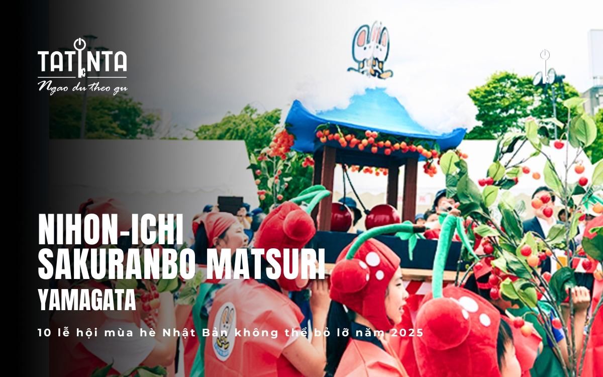 Sakuranbo rộn ràng – Lễ hội anh đào ngọt lịm tại tỉnh Yamagata