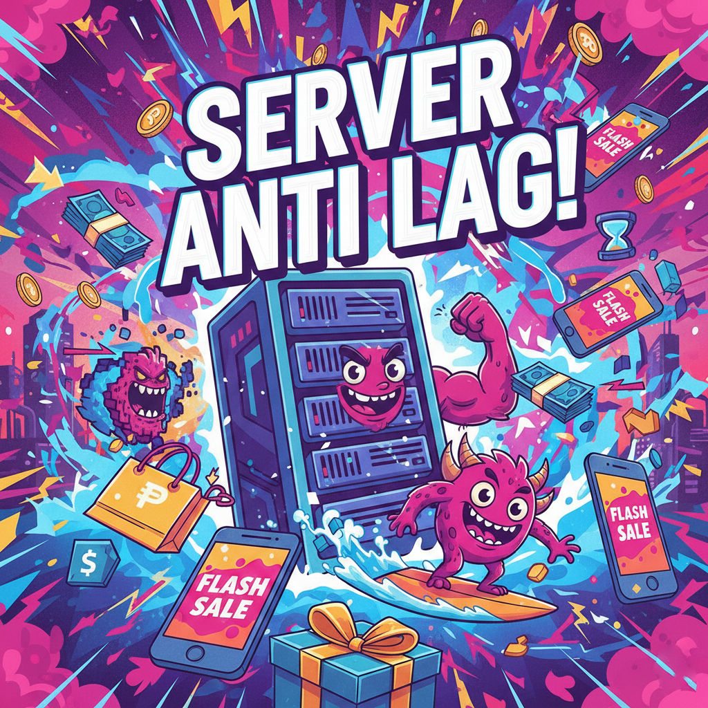 Ilustrasi server kecepatan tinggi dan aman Senyumslot