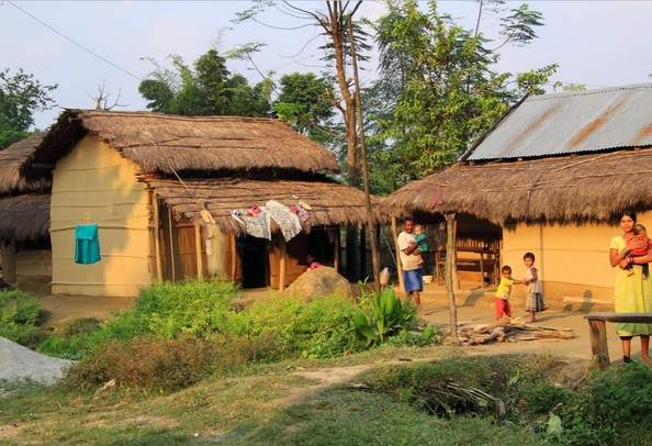 Chitwan National Park Tharu village