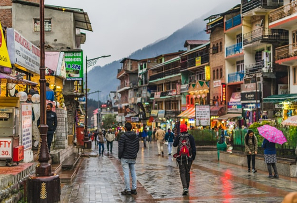 Mall road Manali