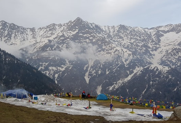 Triund top view