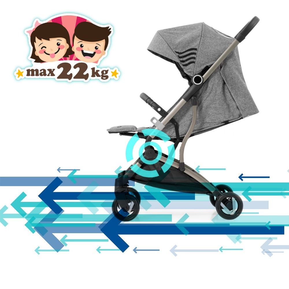 passeggino leggero per bimbi fino 22 kg chiusura compatta bagalio a