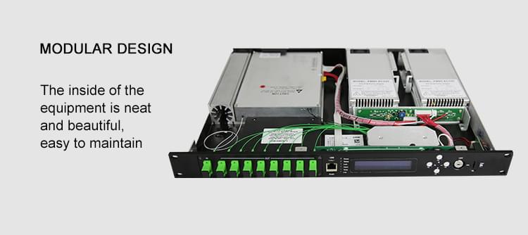 Fiber Amplifier 1550NM CATV EDFA 4 Ports With WDM 