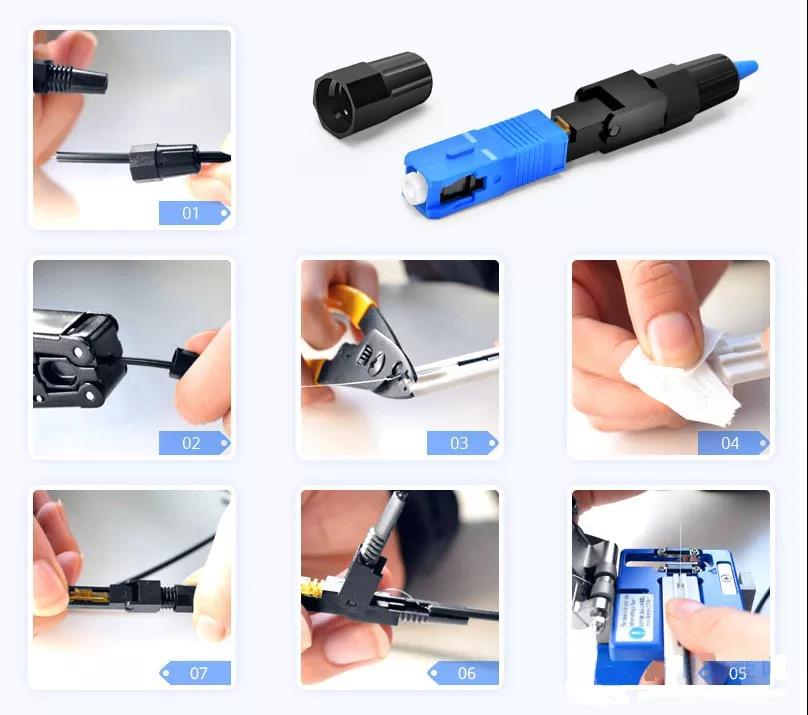 installation of fiber quick connector