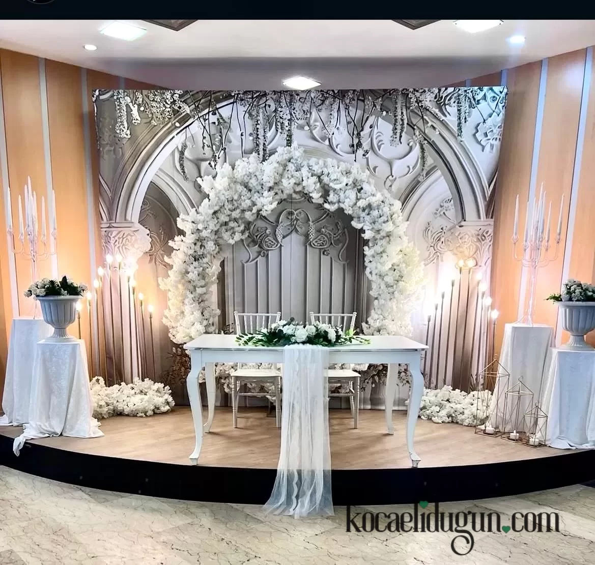 Mavi Organizasyon Nikah Alanı Dekorasyon