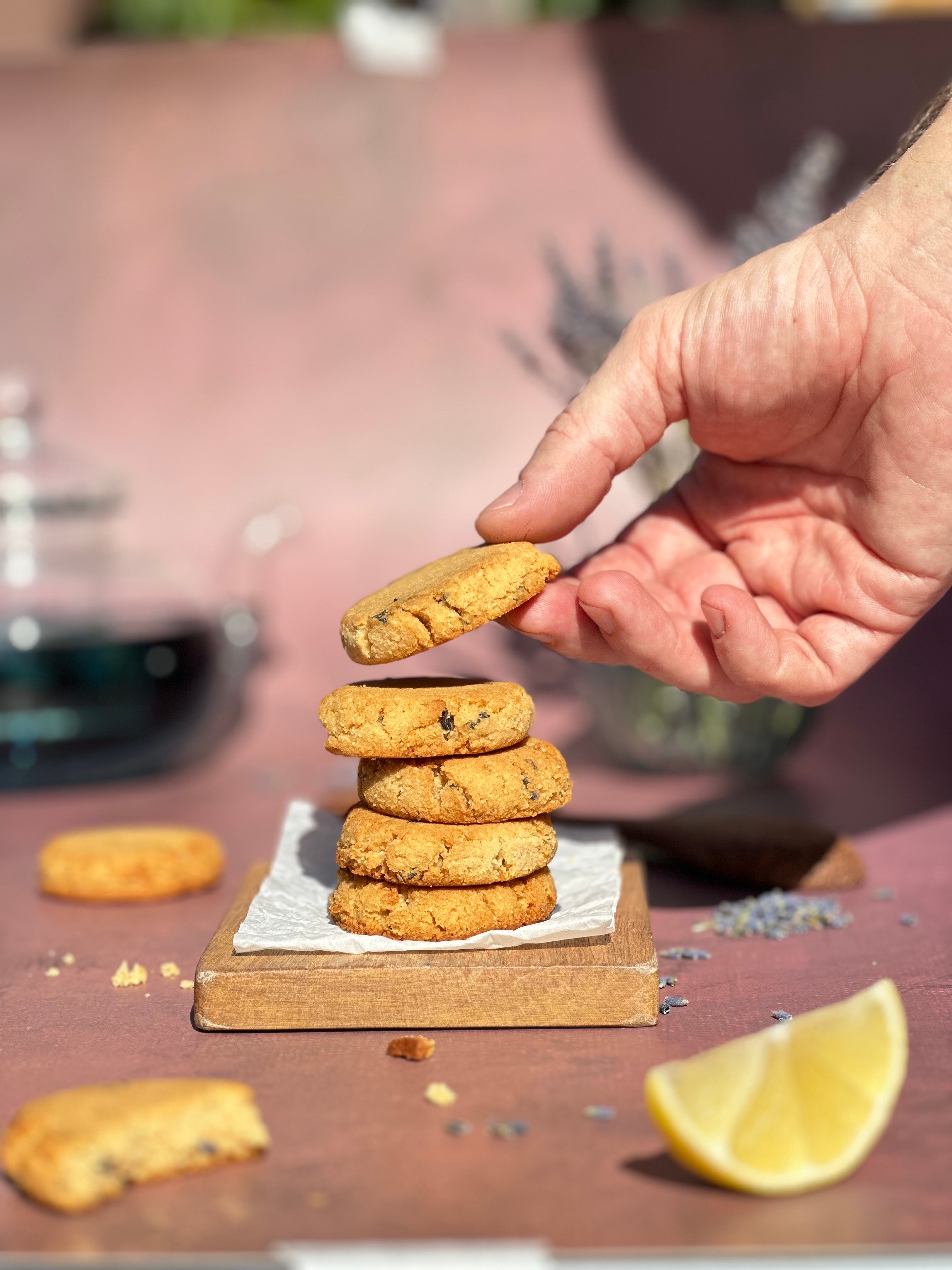 Flèche Healthy Treats Lemon-Lavender Cookies - Vegan