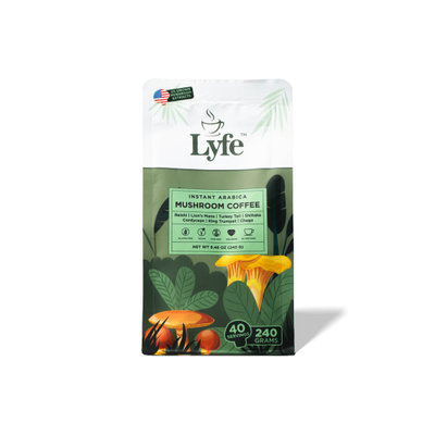 Lyfe Brew Mushroom Coffee - Organic, Adaptogenic Blend