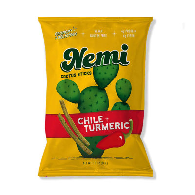 Nemi Cactus Crunchy Sticks - Chile Turmeric (6-Pack)