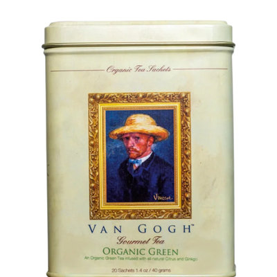 100% Organic Green Tea with Citrus and Gingko - Tea Tin 