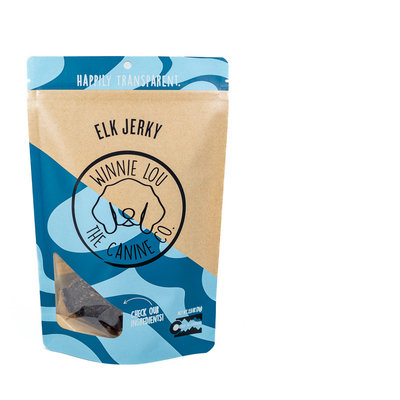 Grass-Fed Elk Jerky Dog Treats with Organic Herbs