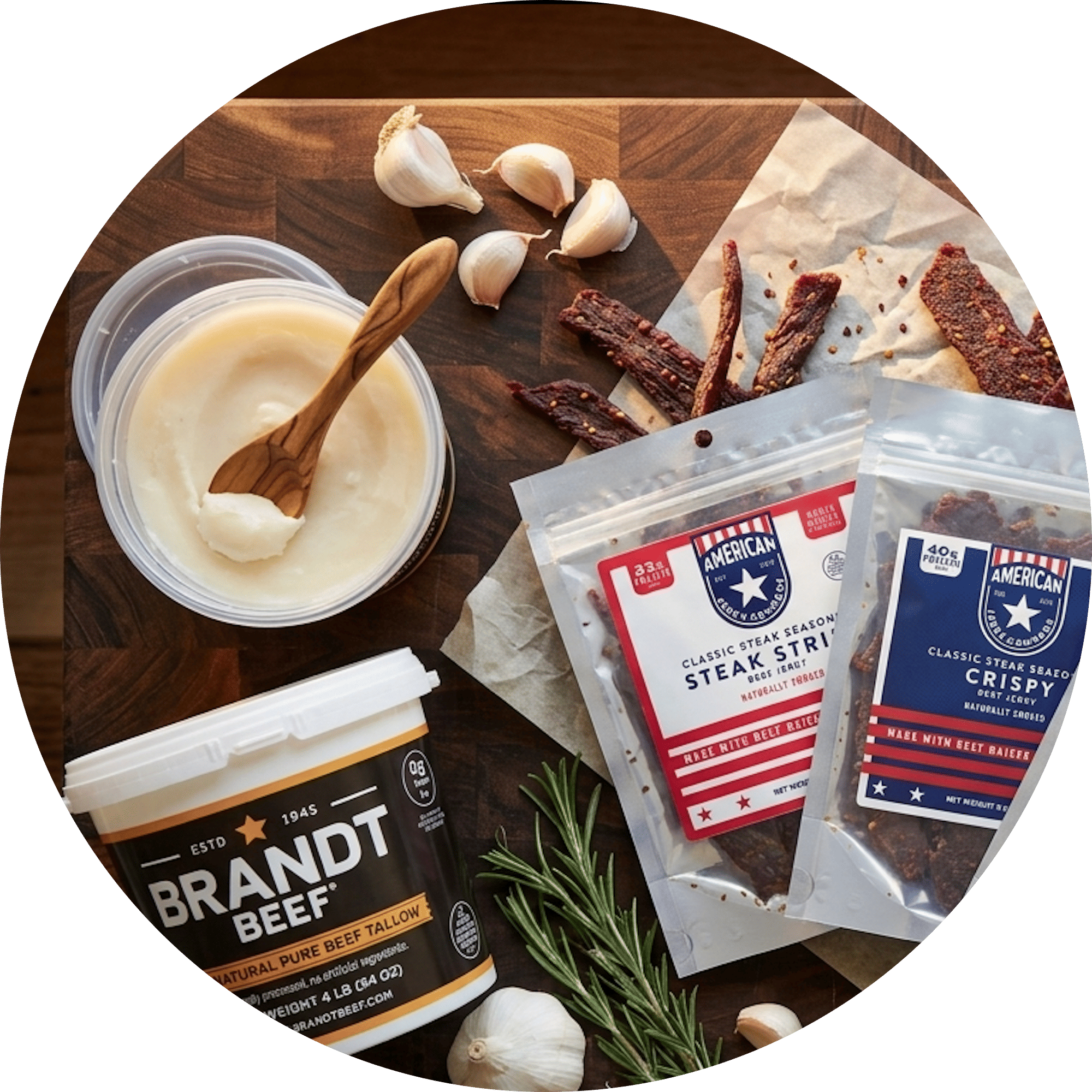 One World CPG: Baja Vida Snacks, American Jerky Company, Brandt Beef Tallow