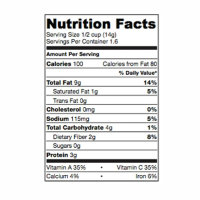 nutrition facts
