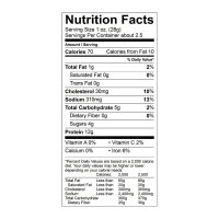 nutrition facts