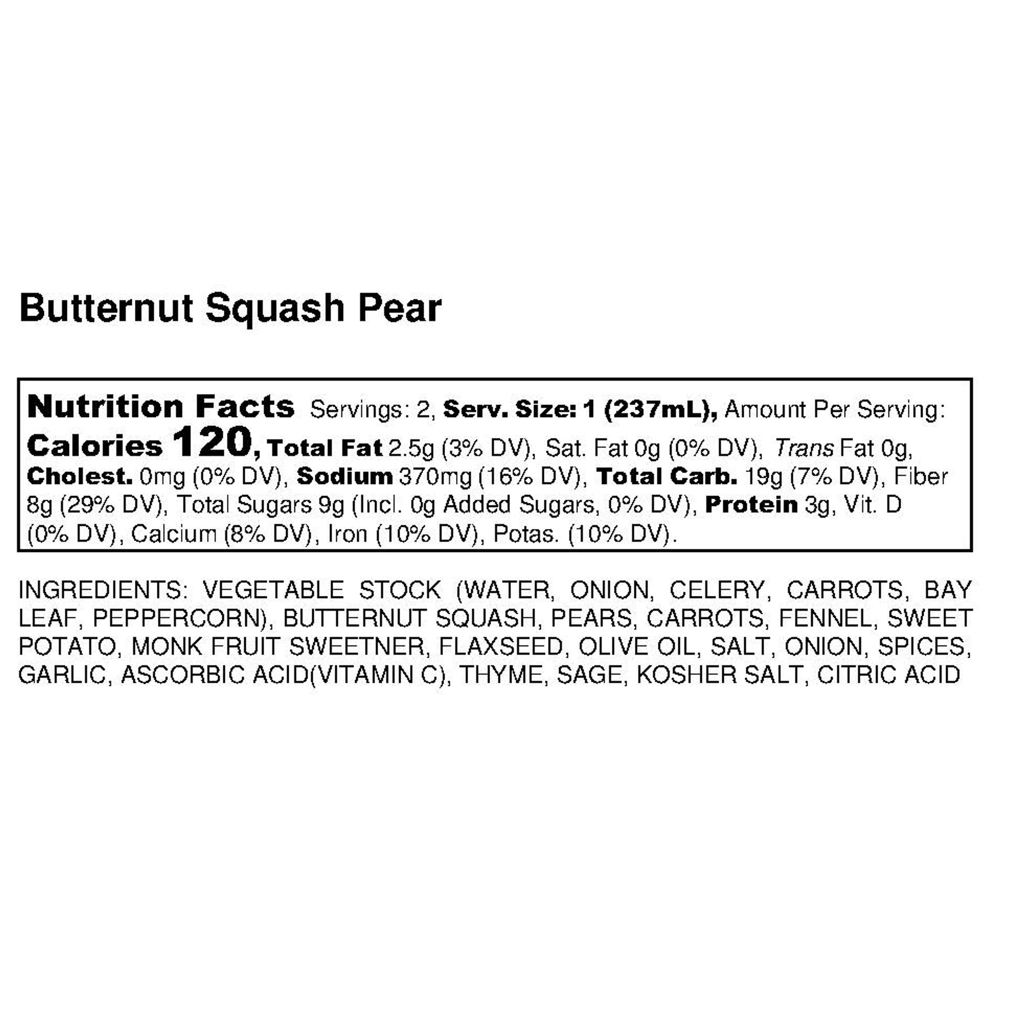 nutrition facts