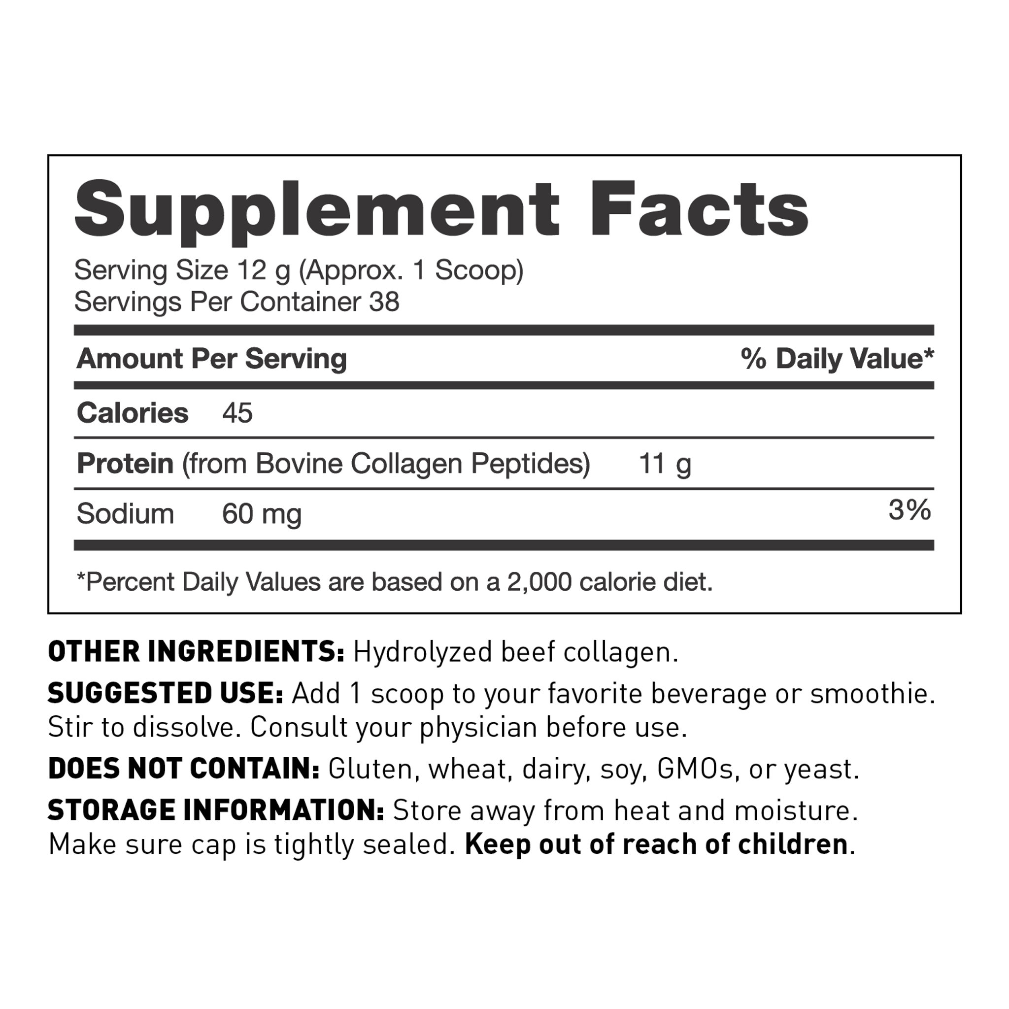 nutrition facts
