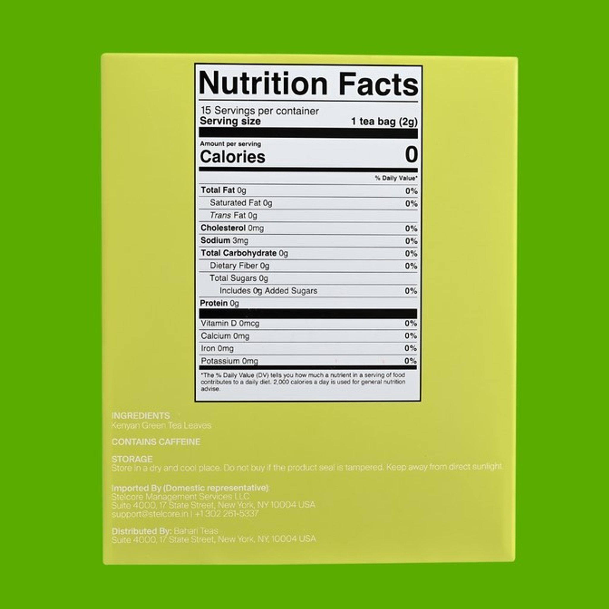 nutrition facts