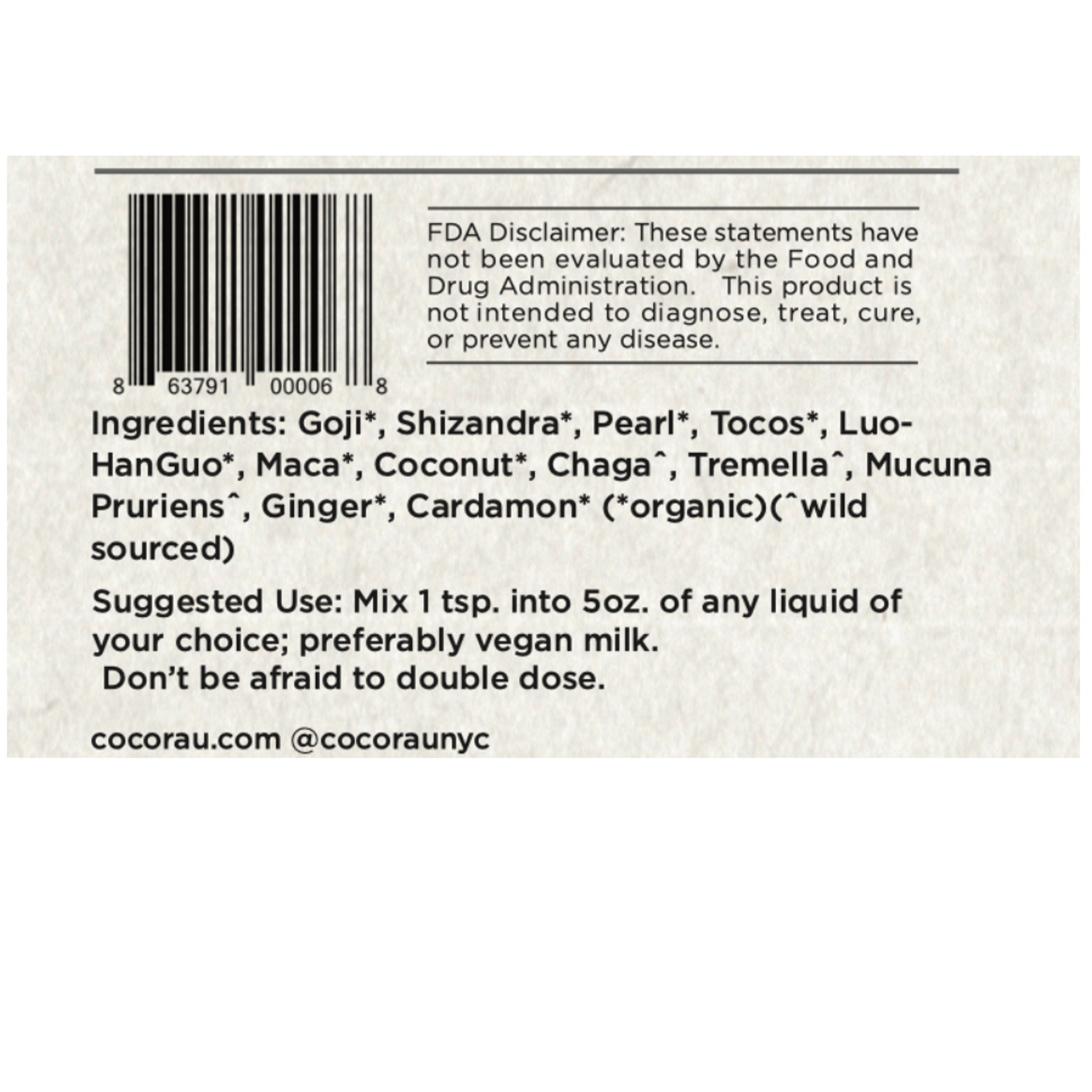 nutrition facts