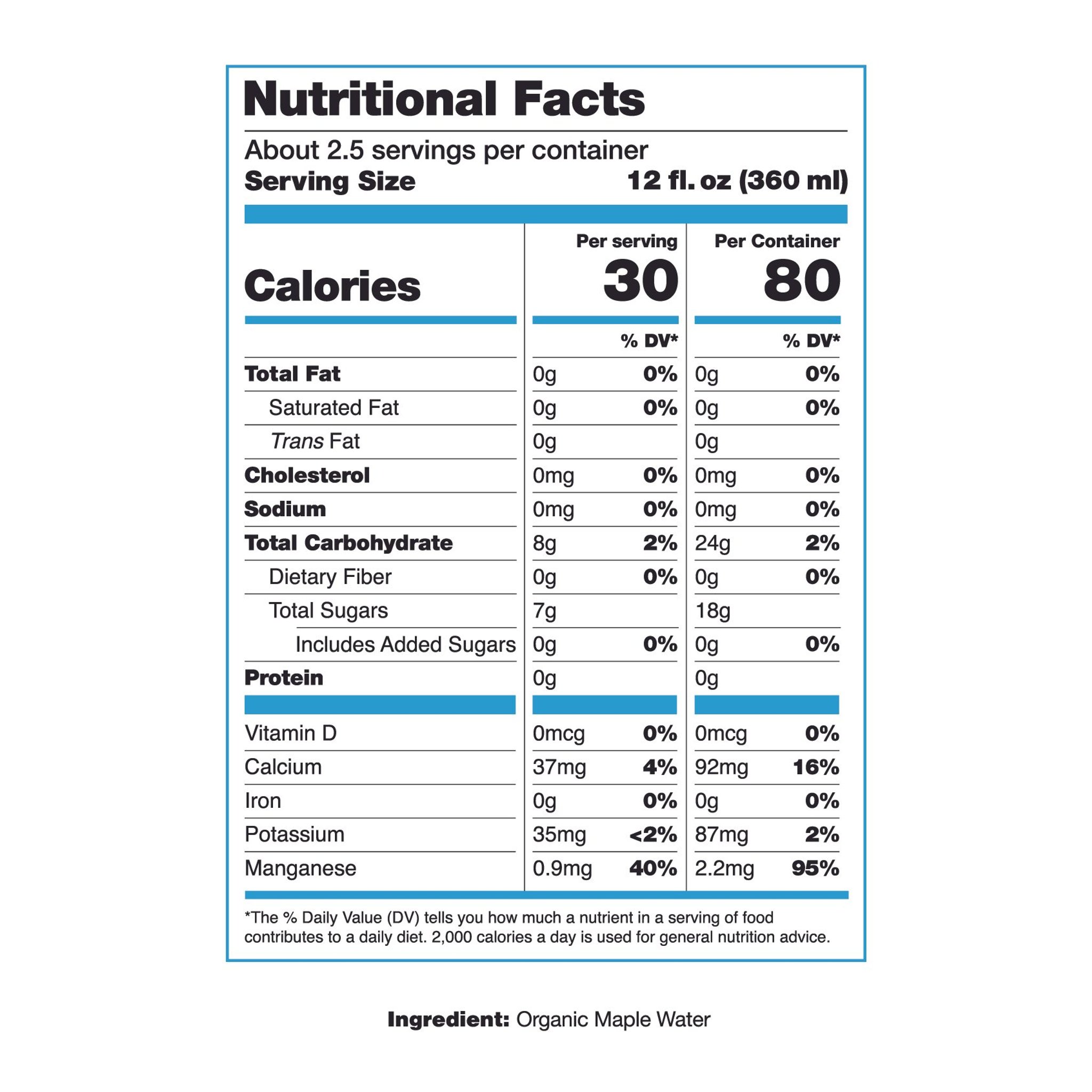 nutrition facts