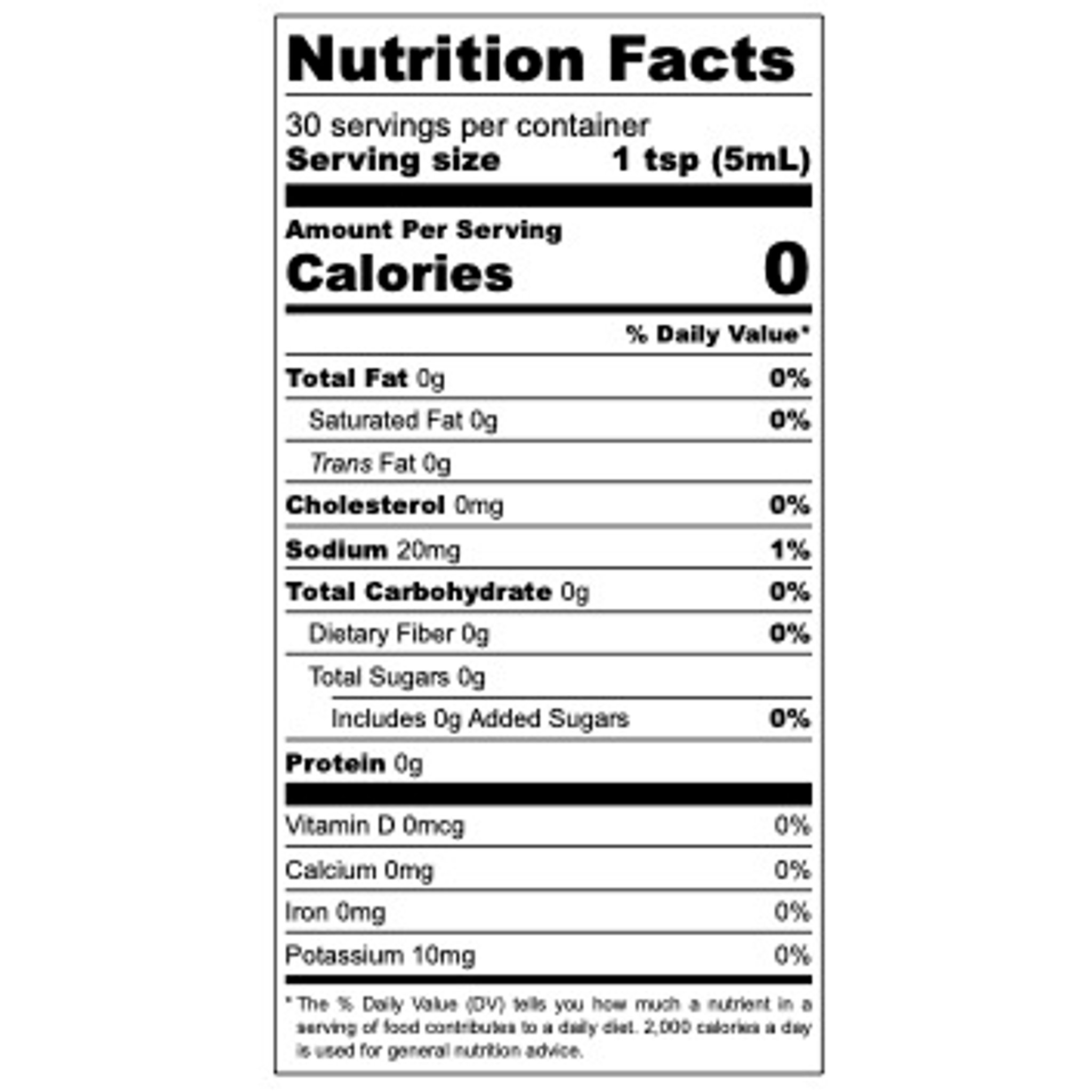 nutrition facts