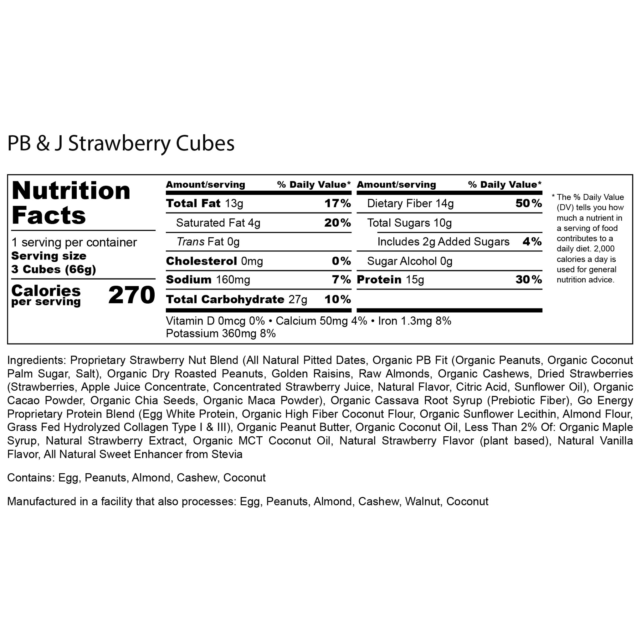 nutrition facts
