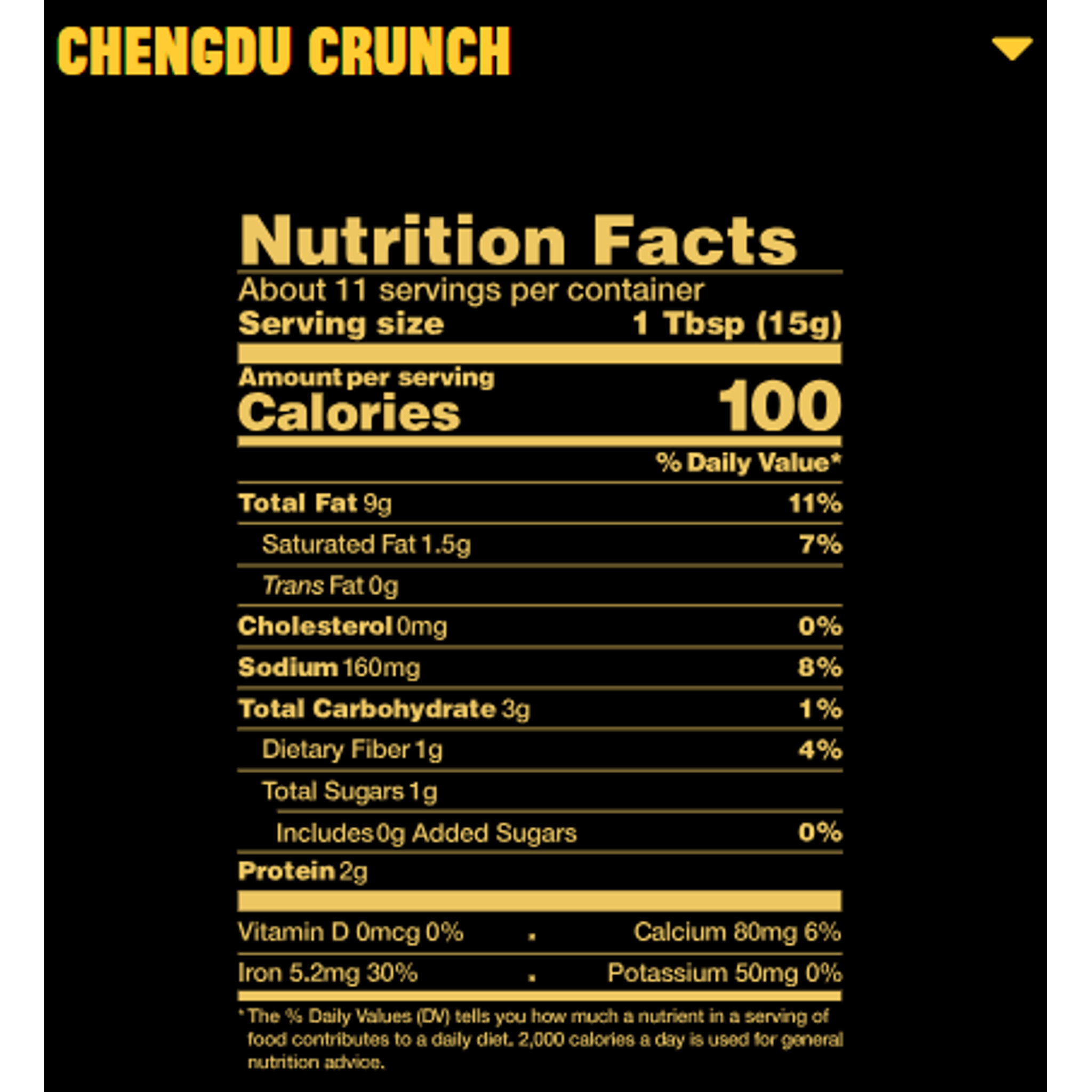 nutrition facts
