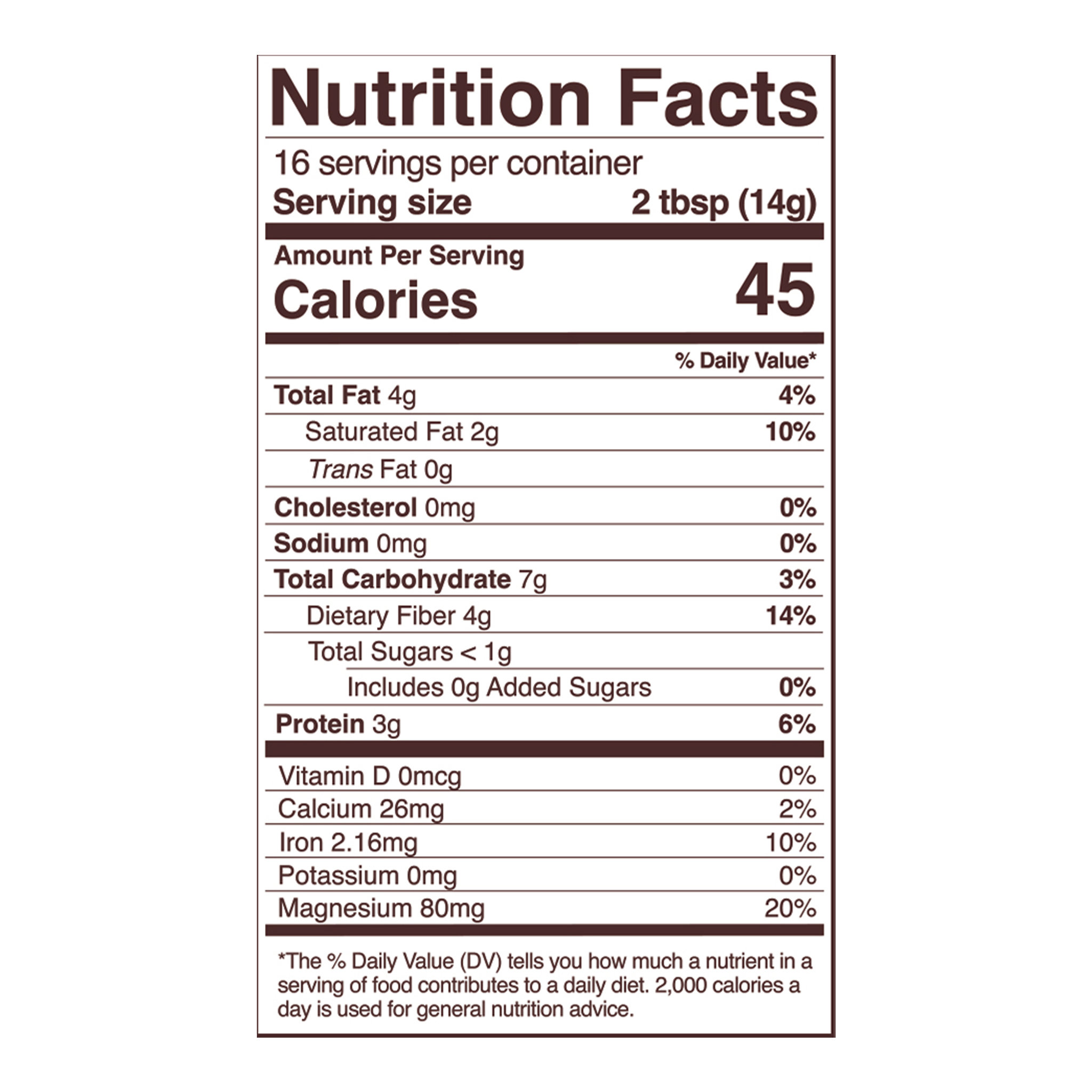 nutrition facts