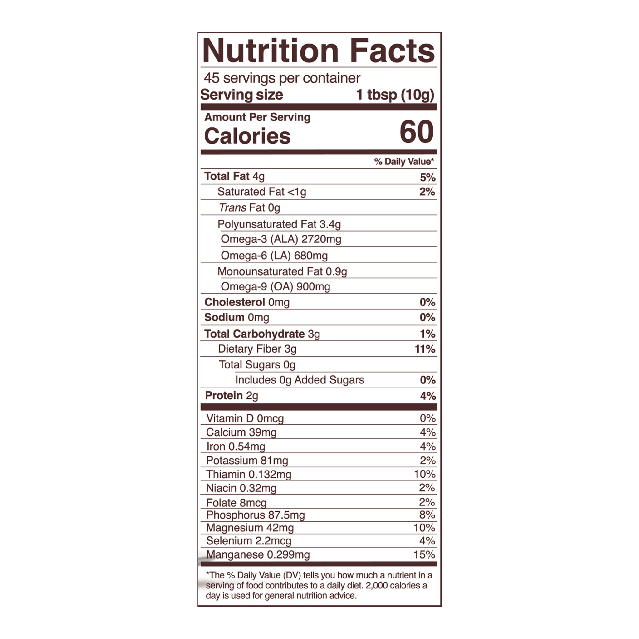 nutrition facts