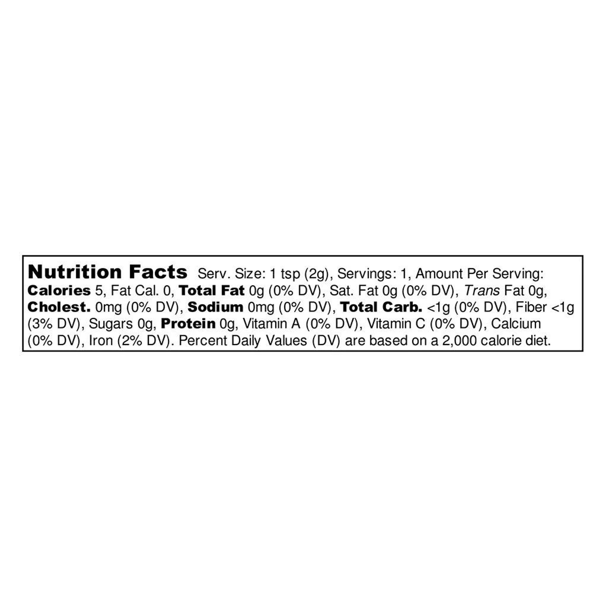 nutrition facts