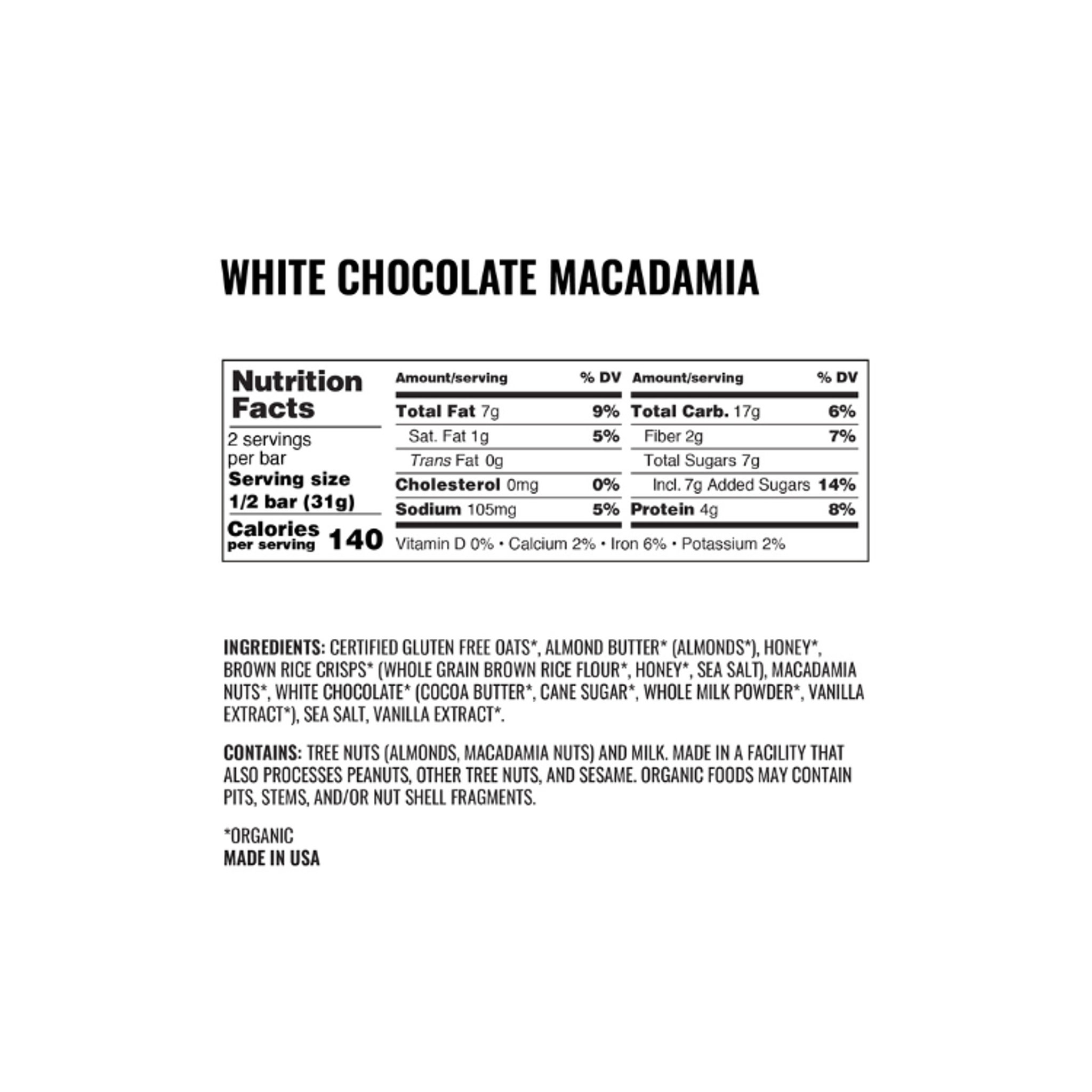 nutrition facts