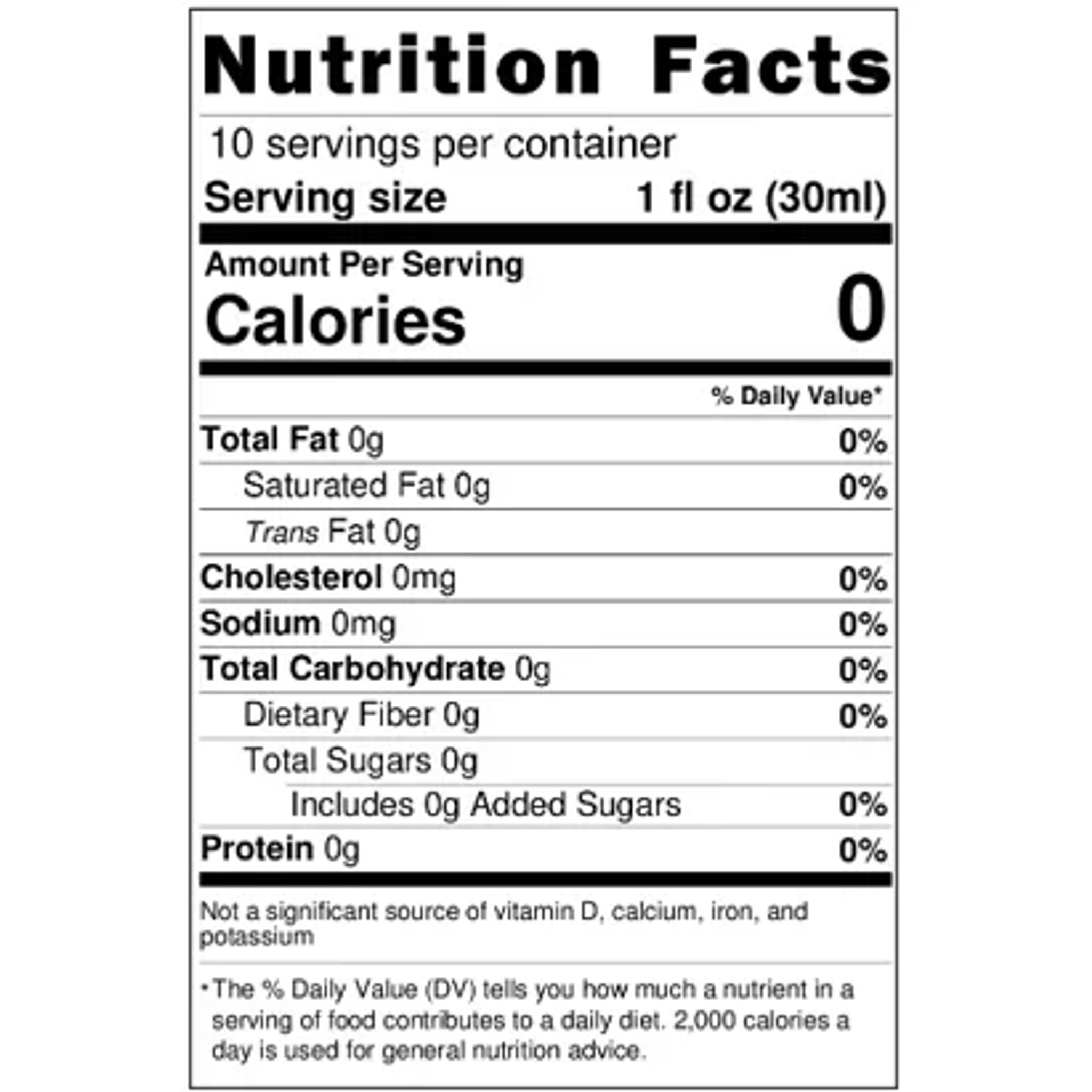 nutrition facts