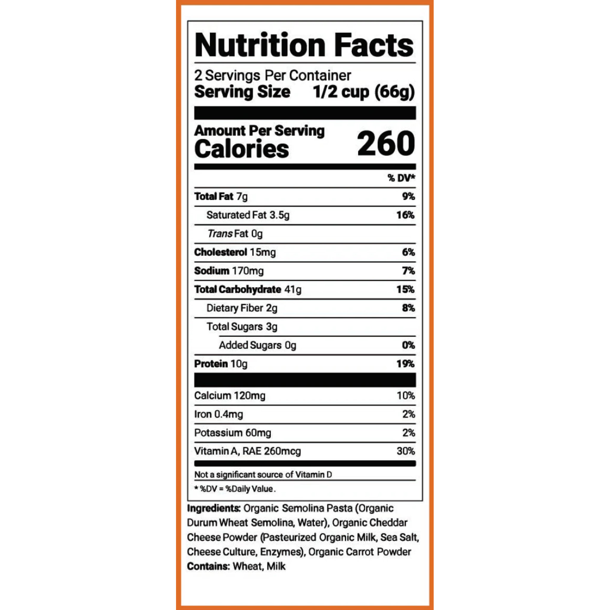 nutrition facts
