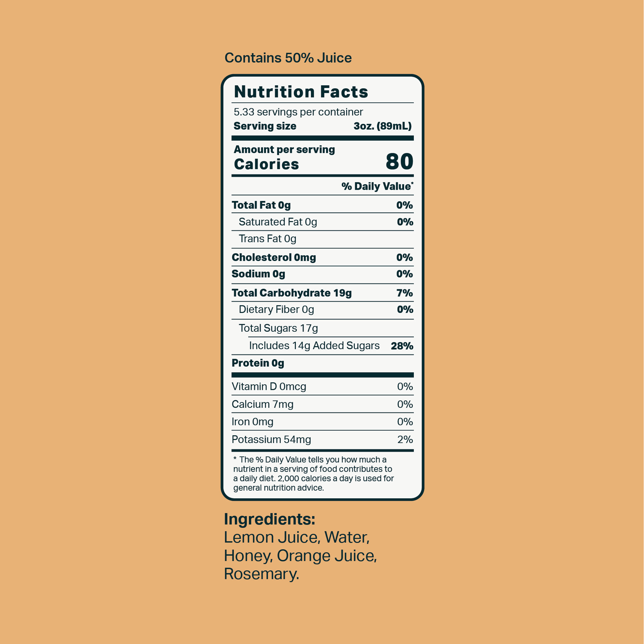 nutrition facts