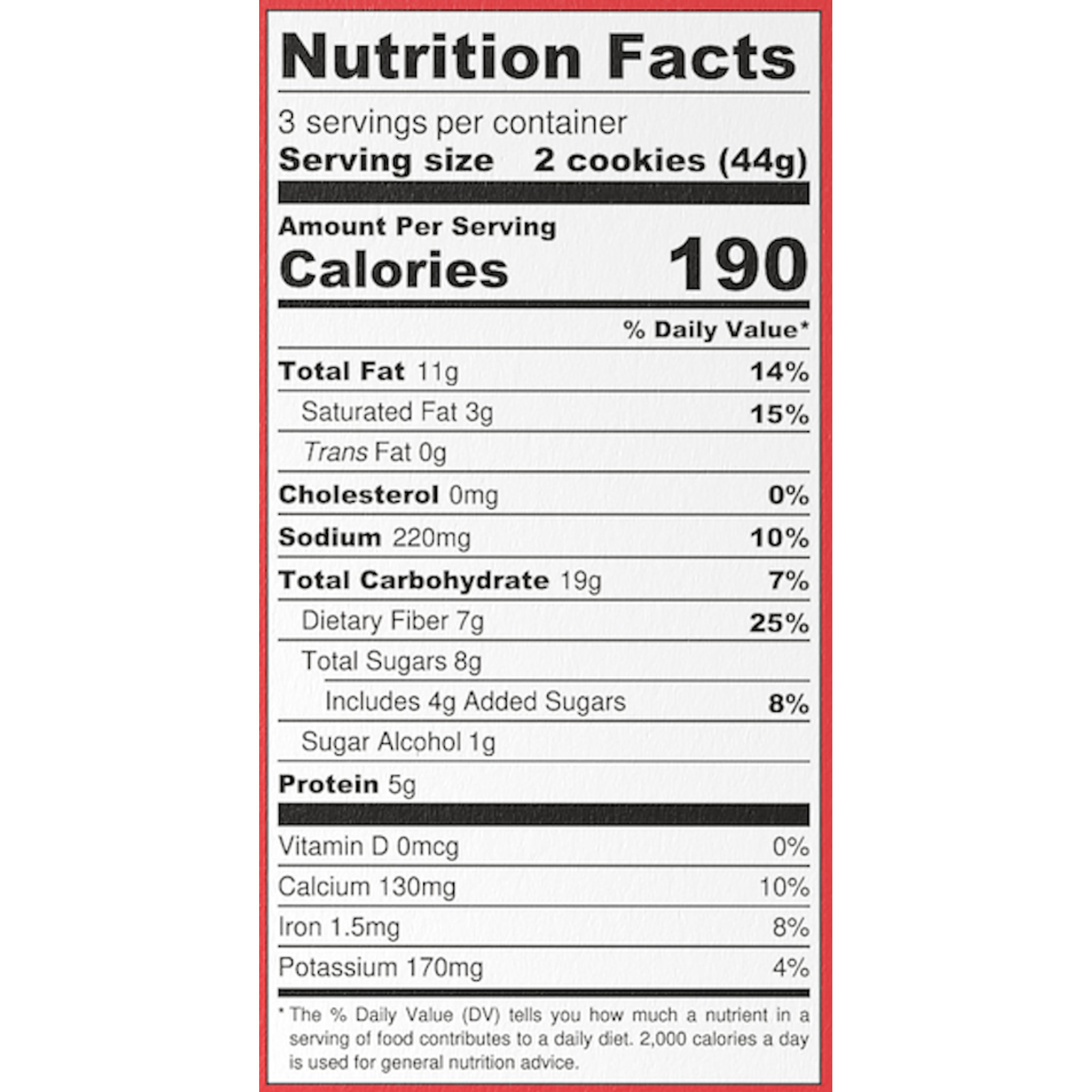 nutrition facts