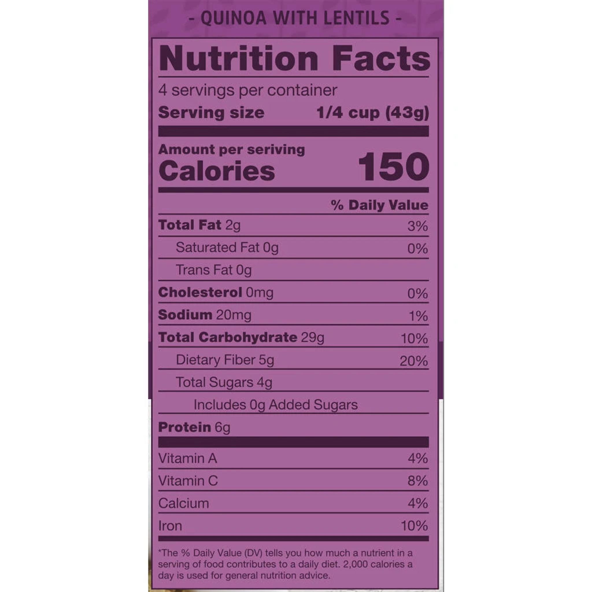 nutrition facts