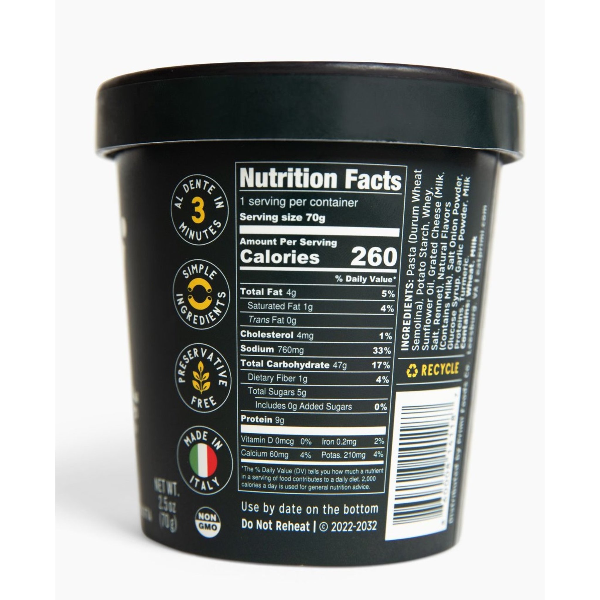 nutrition facts